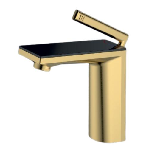 Single Lever Basin Mixer Glossy Gold Glossy Gold